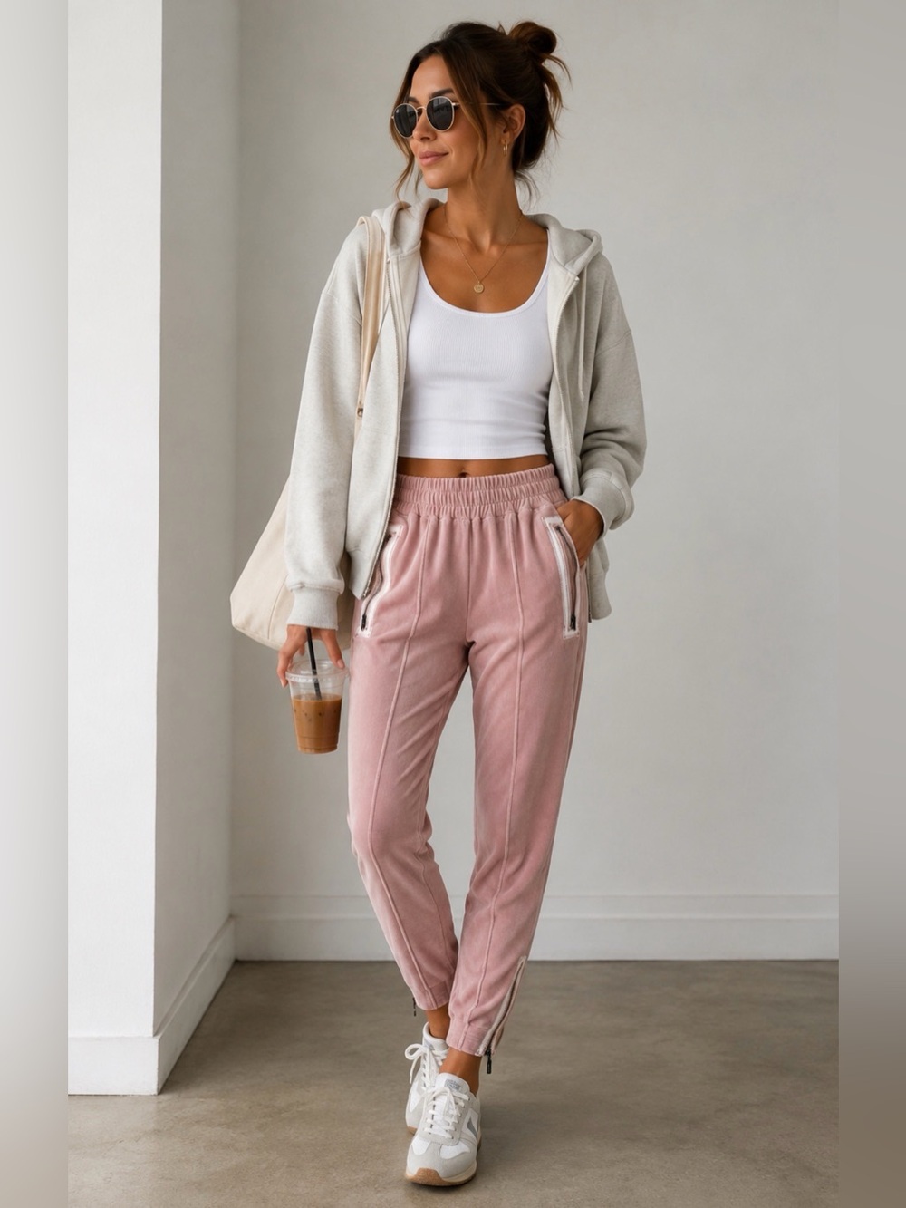 FP Movement Jogger Pant, Friday Love, Rose, Tapered Leg,XS